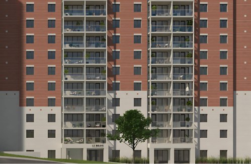 Rendu architectural du bâtiment Le Brave de Bild Immobilier